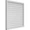 Ekena Millwork Vertical Surface Mount PVC Gable Vent: Functional, w/ 2"W x 2"P Brickmould Sill Frame, 40"W x 40"H GVPVE40X4003SF - alternate 3